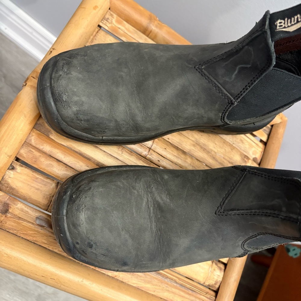 Blundstone Men's Black Steel Toe Work Boots - Picture 5 of 15